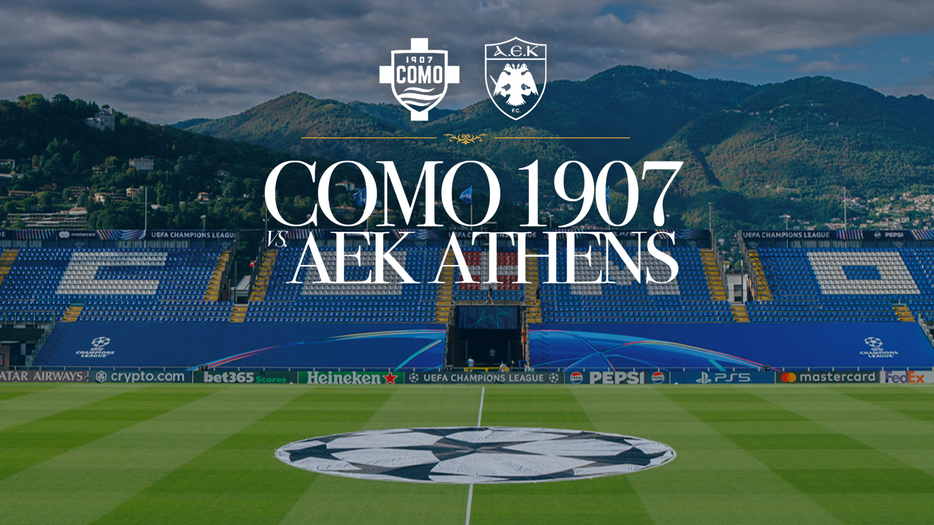 UEFA CHAMPIONS LEAGUE | Como 1907 vs AEK Athens | Prima fase di vendita
