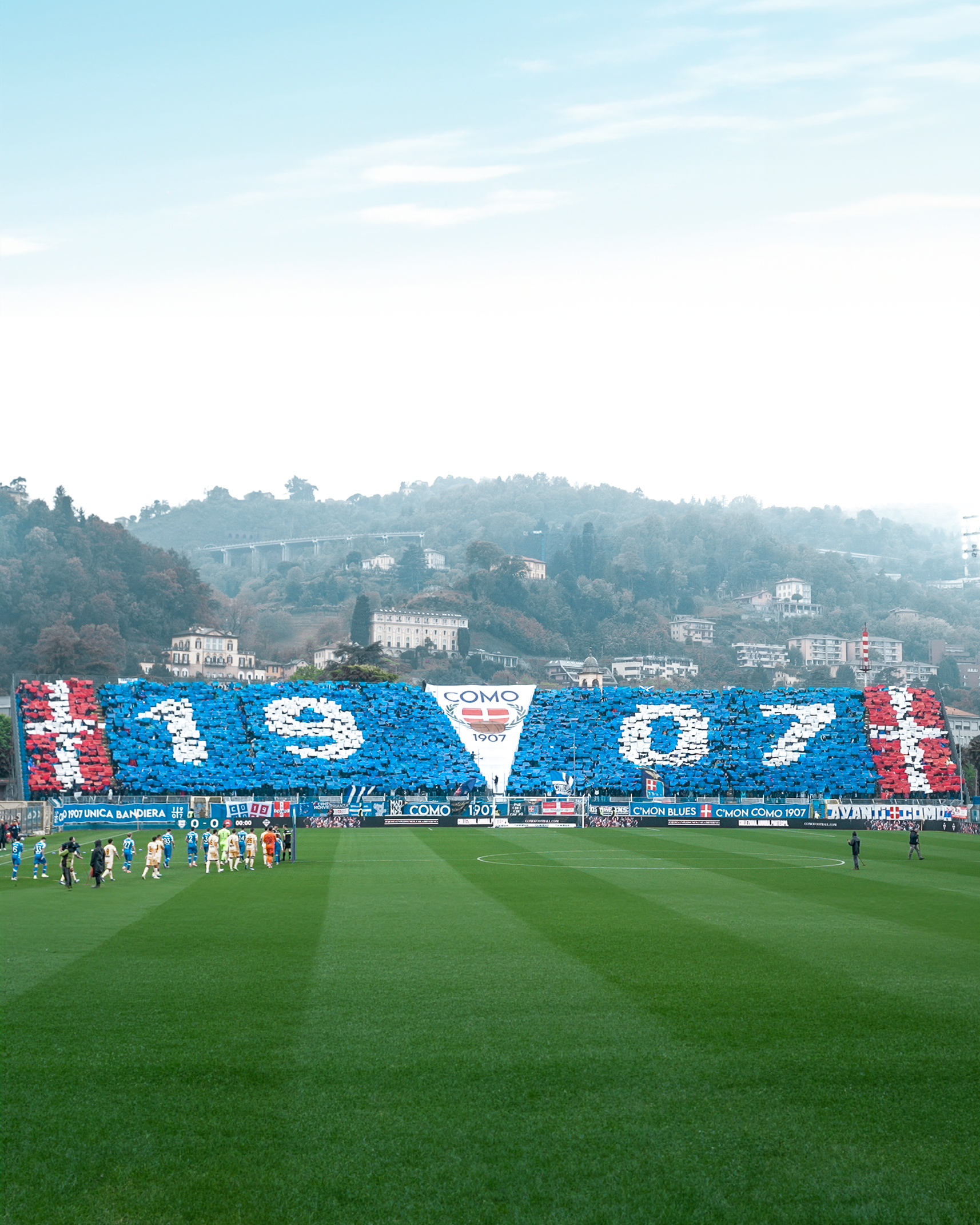 Proiezione Maxischermi allo Stadio Sinigaglia - Como 1907