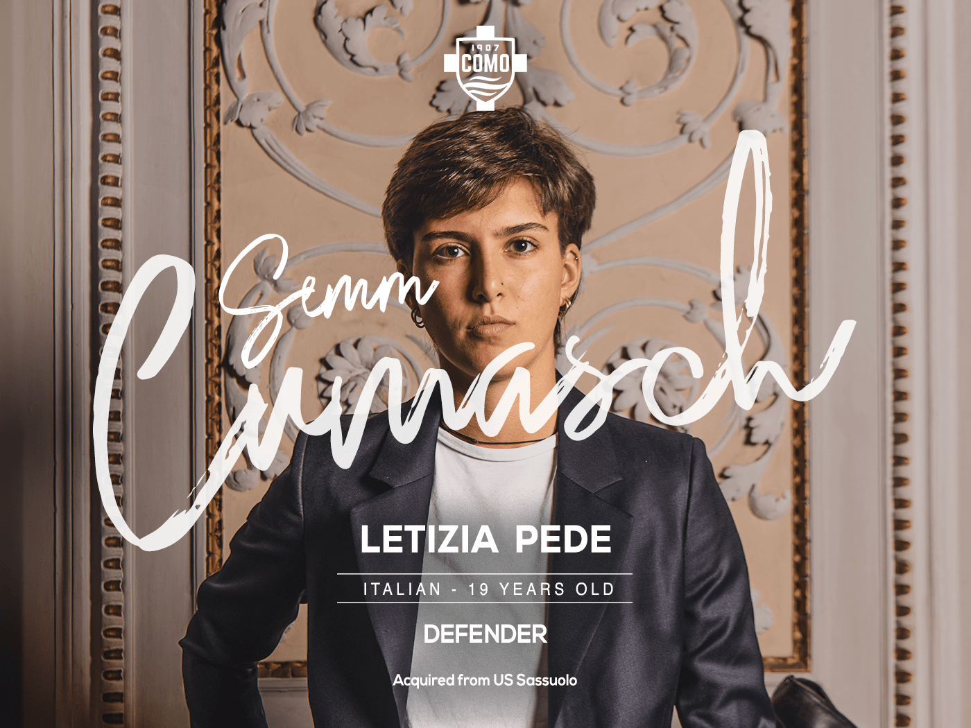 Como 1907 Signs Defender Letizia Pede From Sassuolo - Como 1907