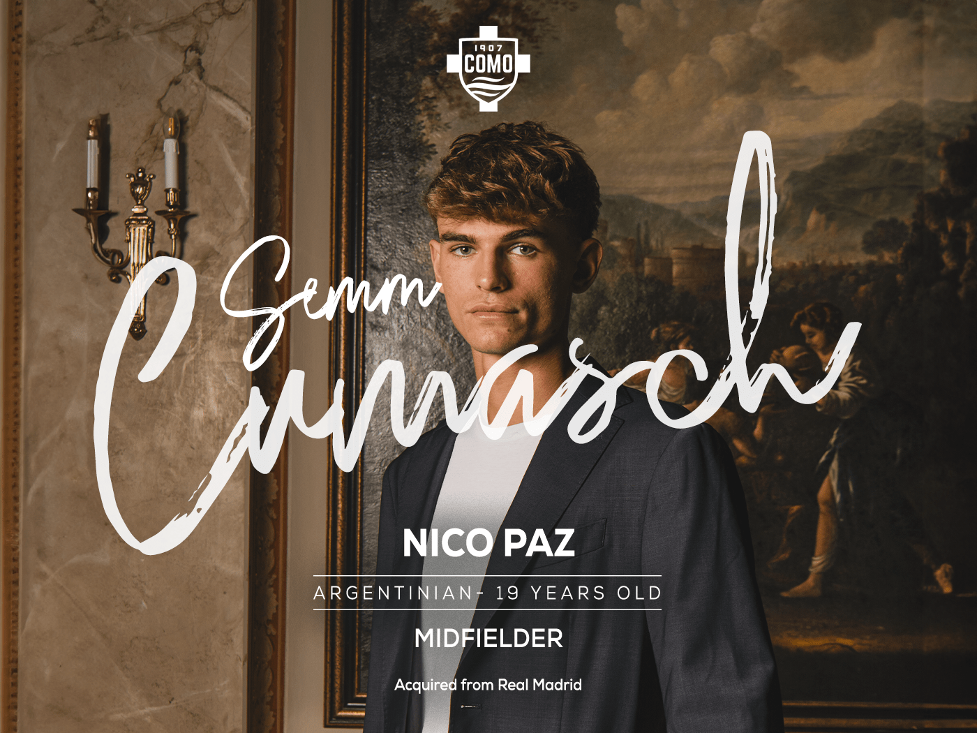 Como 1907 Wins Race For Break Out Real Madrid Star and Argentinian Youth International Nico Paz - Como 1907