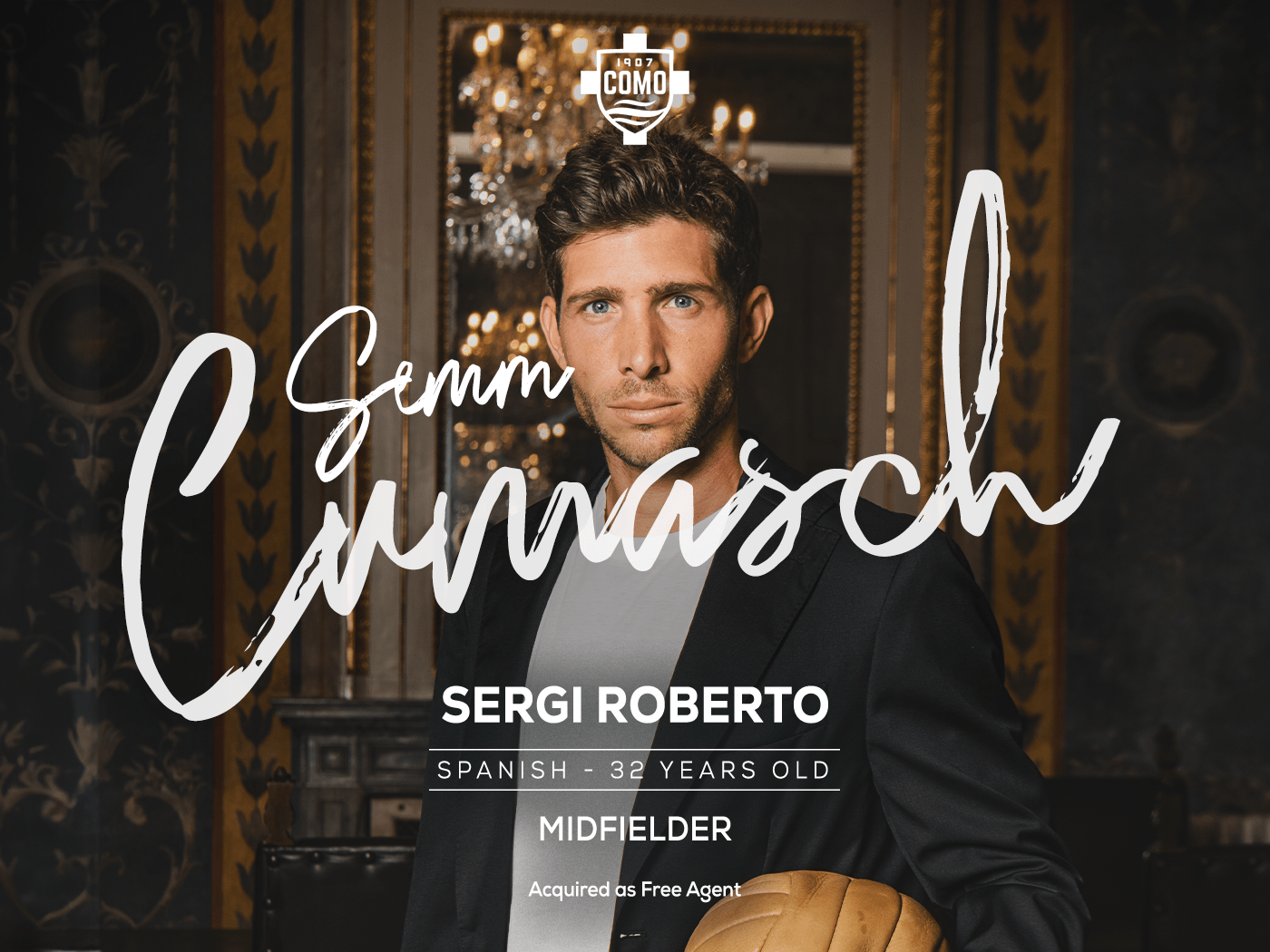Como 1907 Signs former Barcelona Captain Sergi Roberto - Como 1907