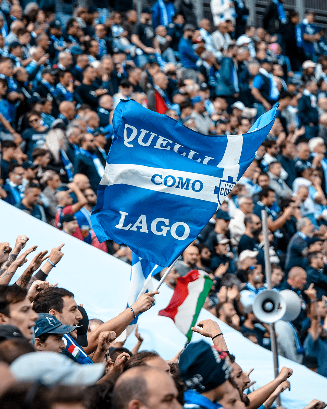 Guè Live at the Sinigaglia for Como-Hellas Verona Pre-Match Entertainment - Como 1907