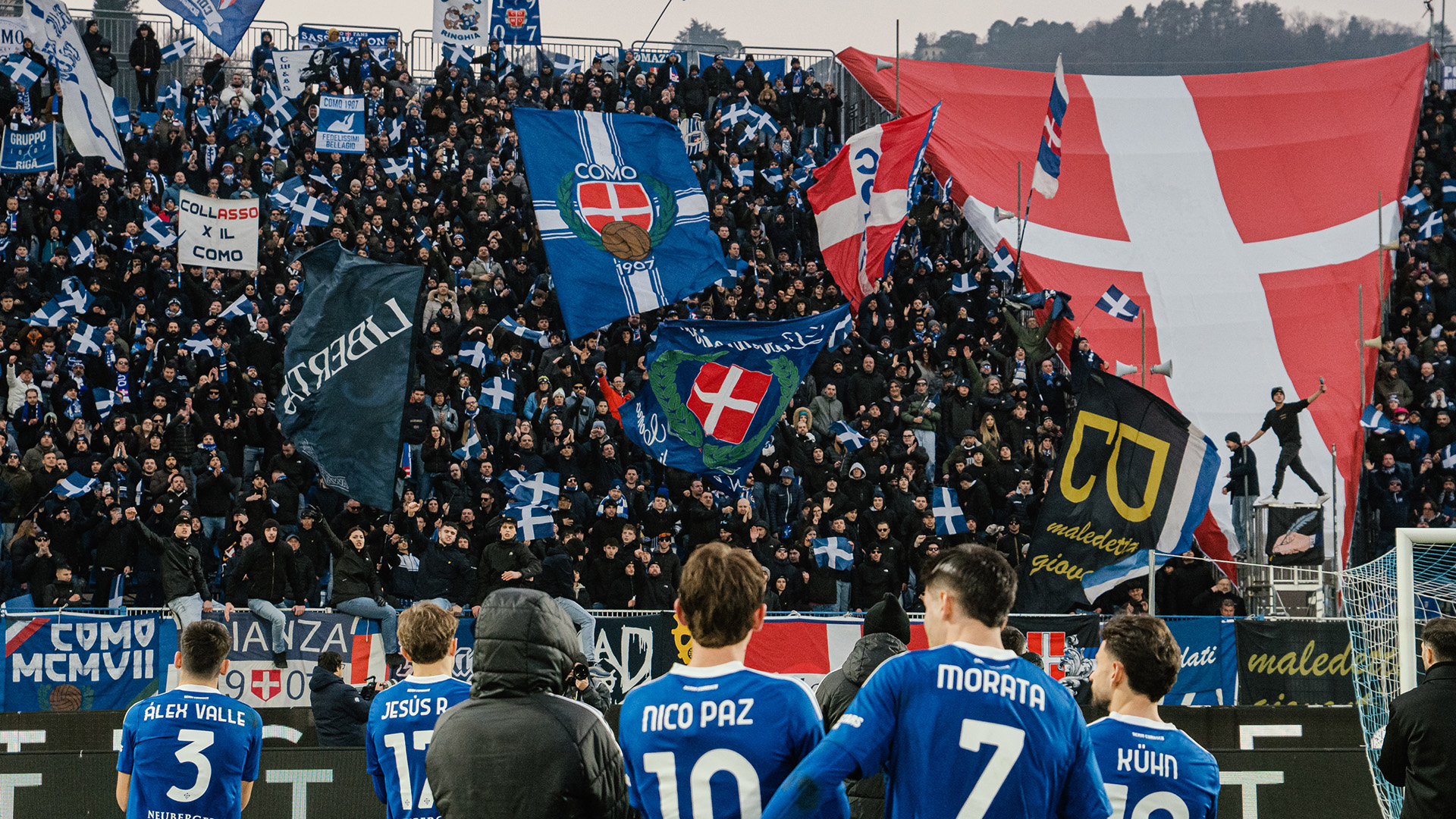 Grande Supporto dei Tifosi contro l’Atalanta - Como 1907